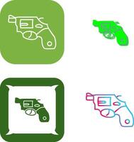 Unique Revolver Icon Design vector