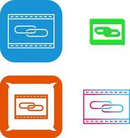 Unique Link Optimization Icon Design vector