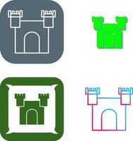 Unique Castle Icon Design vector