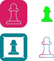 Unique Pawn Icon Design vector