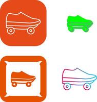 diseño de icono de patines vector