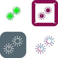 Unique Virus Icon Design vector