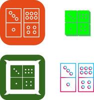 Domino Game Icon Design vector