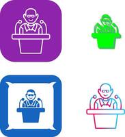 Unique Lecture Icon Design vector