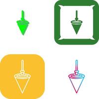 Plumb Bob Icon Design vector