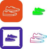 zapatillas icono diseño vector