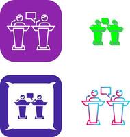 Debate Icon Design vector