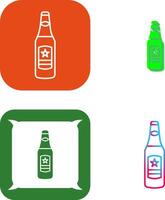 Beer Bottle Icon Design vector