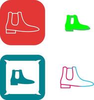 Men's Boots Icon Design vector