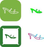 Stylish Sandals Icon Design vector