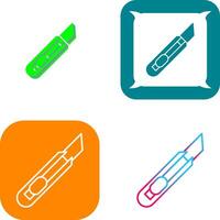 Stationery Knife Icon Design vector