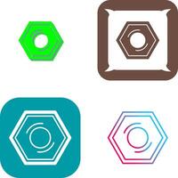 Nut Icon Design vector