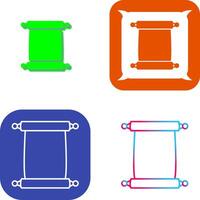 Scroll of Paper Icon Design vector