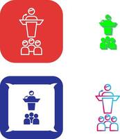 Seminar Icon Design vector