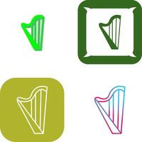 Harp Icon Design vector