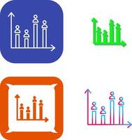 Candidate Graph Icon Design vector