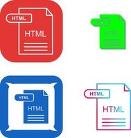 HTML Icon Design vector