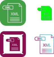 XML Icon Design vector