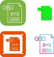 SYS Icon Design vector