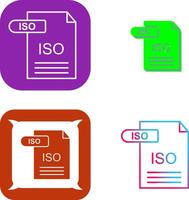 ISO Icon Design vector