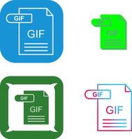 GIF Icon Design vector