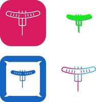 Sausage on Fork Icon Design vector