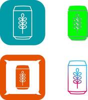 Beer Can Icon Design vector