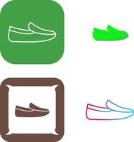 de los hombres mocasines icono diseño vector