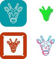 Giraffe Icon Design vector