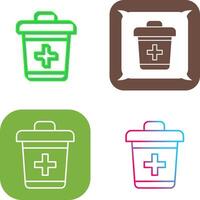 Dustbin Icon Design vector