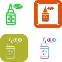 Eye Drop Icon Design vector