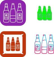 Beer Bottles Icon Design vector