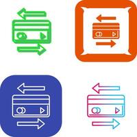 Transaction Icon Design vector