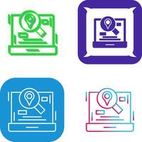 Find Location Icon Design vector