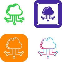 Cloud Computing Icon Design vector