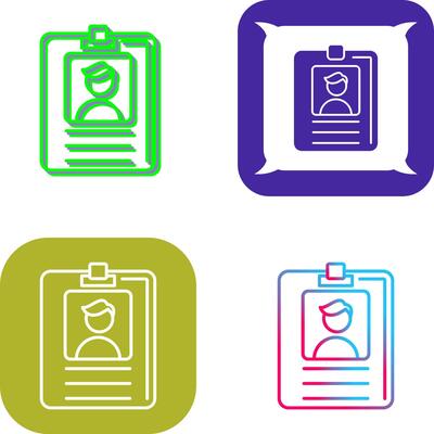 Id Card Icon Design