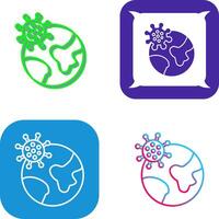 Pandemic Icon Design vector