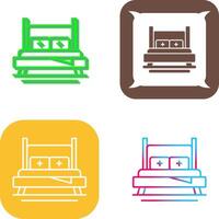 Bed Icon Design vector