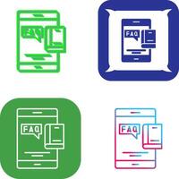 Faq Icon Design vector