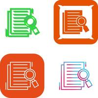 Details Looking Icon Design vector