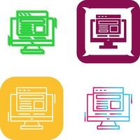 Adaptive Layout Icon Design vector