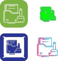 Data Cleaning Icon Design vector