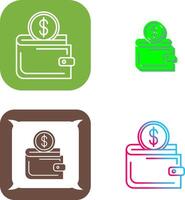 Wallet Icon Design vector