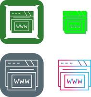 Www Icon Design vector