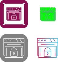 Padlock Icon Design vector