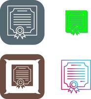 Certificate Icon Design vector