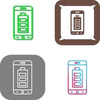Mobile Battery Icon Design vector