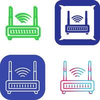 Wifi Router Icon Design vector