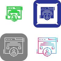 Target Audience Icon Design vector