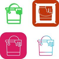 Paint Bucket Icon Design vector